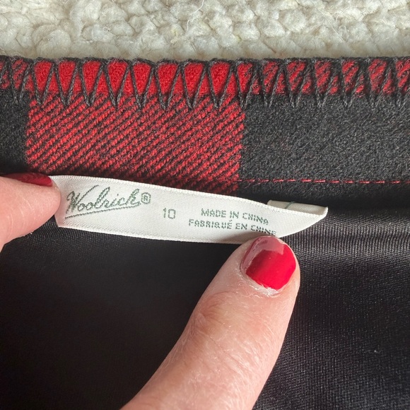 Woolrich Red and Black Buffalo Plaid Mini Skirt - Picture 2 of 7